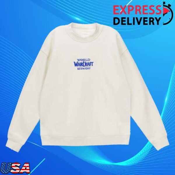 Blizzard Gear Merch Store World Of Warcraft Midnight Dark Heart White Crewneck Sweatshirt