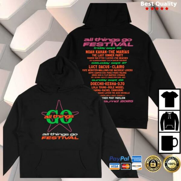 All Things Go Store Merch Star Power Dc Lineup Hoodie