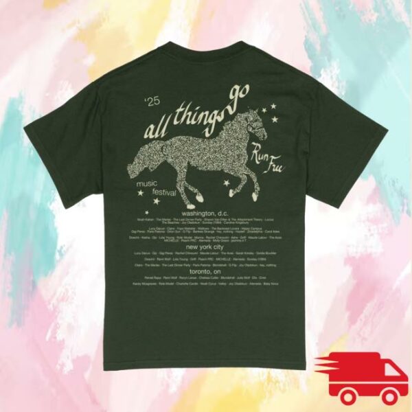 All Things Go Store Merch Run Free Lineup Tee