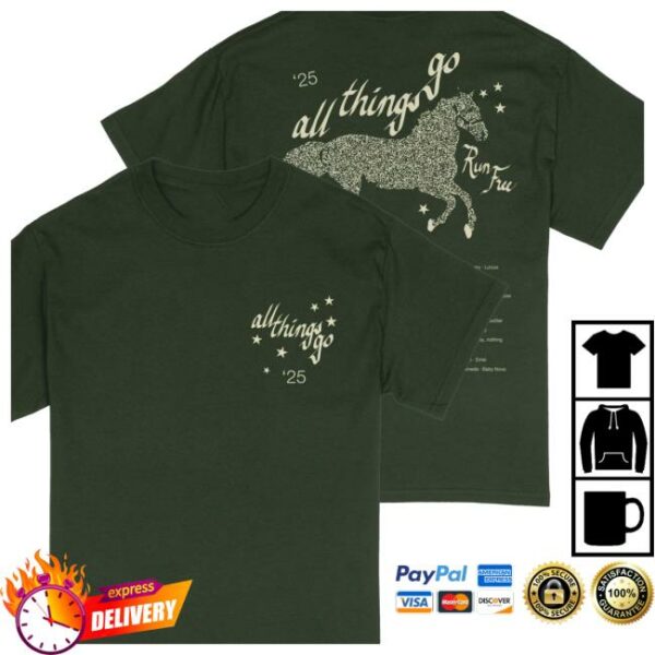 All Things Go Store Merch Run Free Lineup Tee
