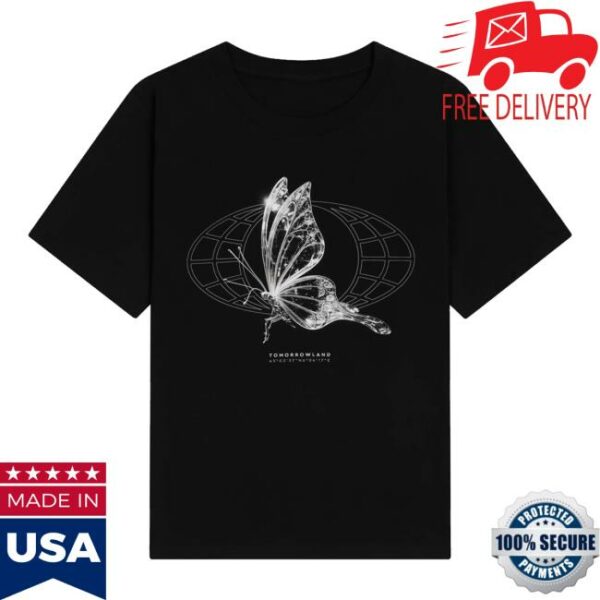 Tomorrowland Merch Store Glass Butterfly T-Shirt