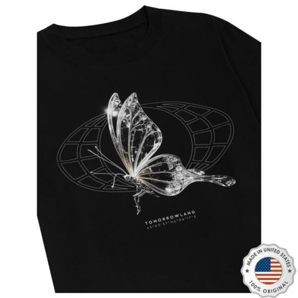 Tomorrowland Merch Store Glass Butterfly T-Shirt