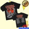 Cannibal Corpse Store Merch Skull Maggot 2025 Tour Black T-Shirt