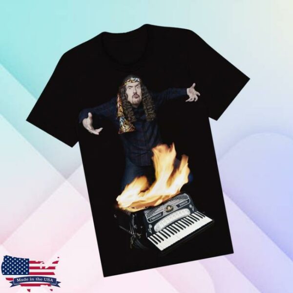 Weird Al Store Merch Accordion On Fire T-Shirt