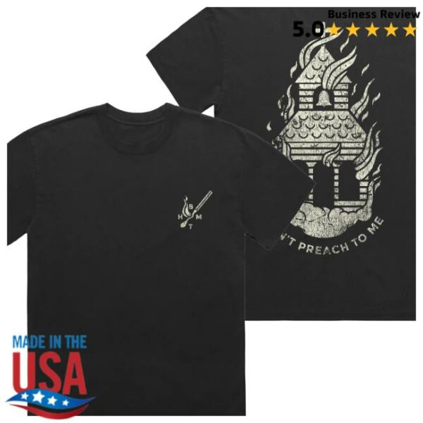 Bring Me The Horizon Store Merch That’s The Spirit 10Th Anniversary Faded Black Don’t Preach T-Shirt