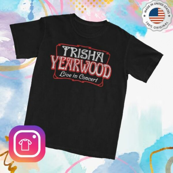 Trisha Yearwood Official Store Merch 2025 Trisha Yearwood Black Tee