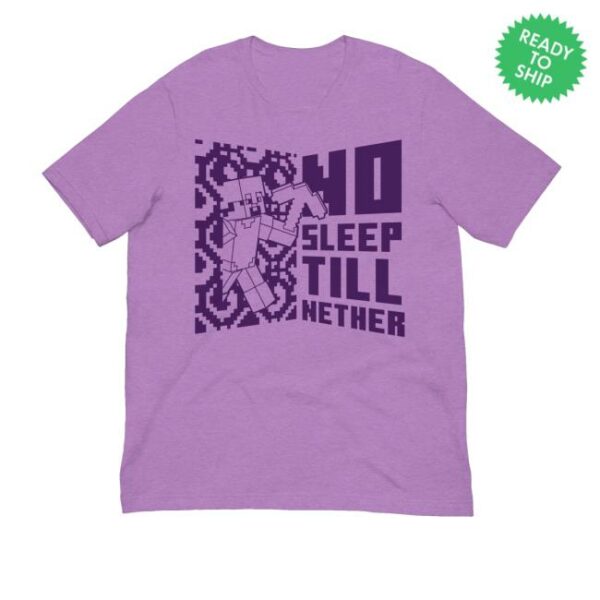 Minecraft Shop Merch Minecraft No Sleep Till Nether Adult T-Shirt