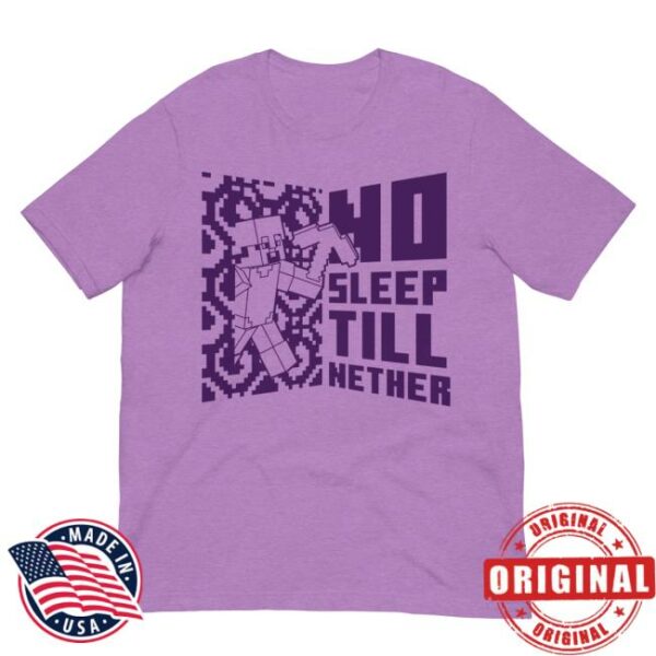 Minecraft Shop Merch Minecraft No Sleep Till Nether Adult T-Shirt