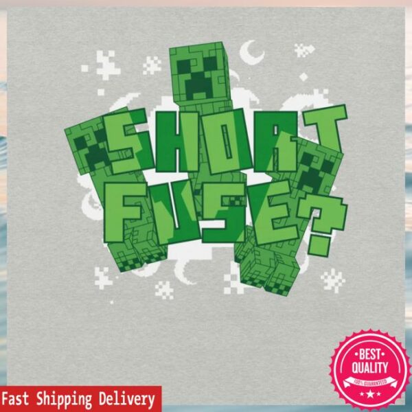 Minecraft Shop Merch Minecraft Short Fuse Adult T-Shirt