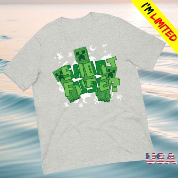 Minecraft Shop Merch Minecraft Short Fuse Adult T-Shirt