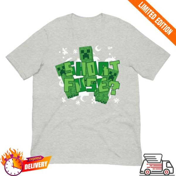 Minecraft Shop Merch Minecraft Short Fuse Adult T-Shirt