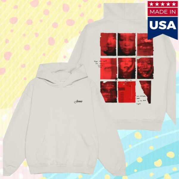 Jennie Store Merch Back To School Lyric Hoodie