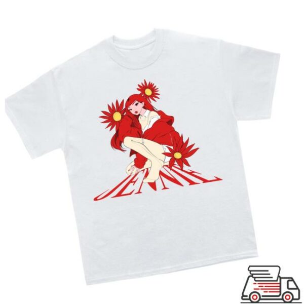 Jennie Store Merch Back To School Anime White Tee