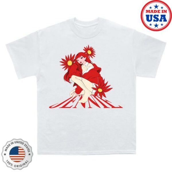 Jennie Store Merch Back To School Anime White Tee