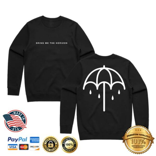 Bring Me The Horizon Merch Store That’s The Spirit 10Th Anniversary Black Sweatshirt