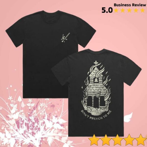 Bring Me The Horizon Merch Store That’s The Spirit 10Th Anniversary Faded Black Don’t Preach T-Shirt