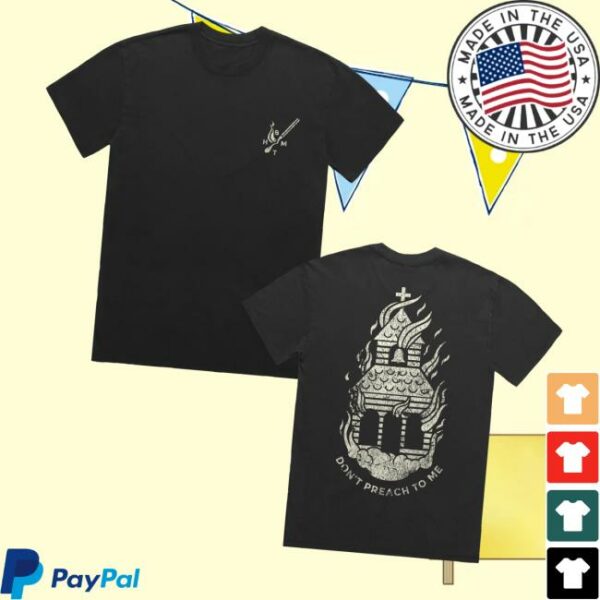 Bmth Shop Merch That’s The Spirit 10Th Anniversary Faded Black Don’t Preach T-Shirt