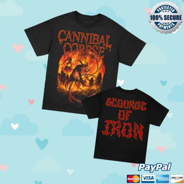 Cannibal Corpse Store Merch Scourge Of Iron T-Shirt