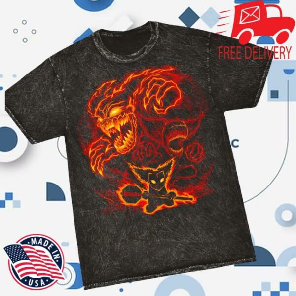 Sharkrobot Store Merch Acid Wash Phases Of Tricky Shirt
