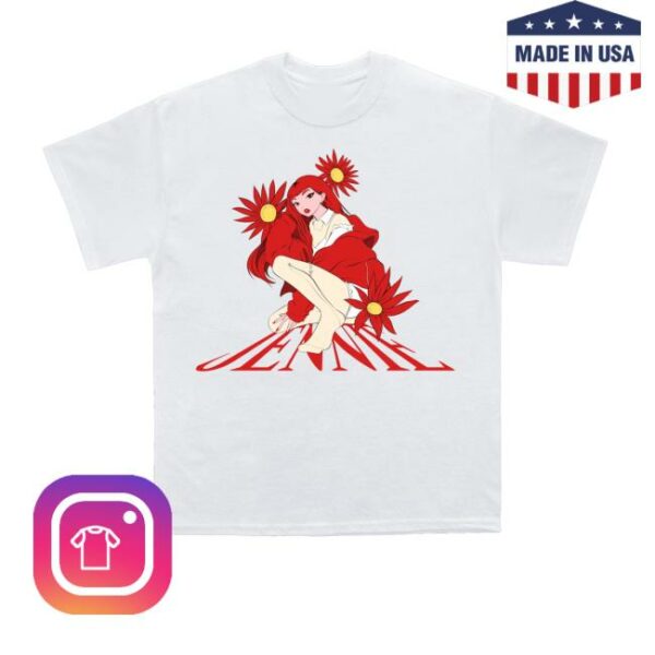 Jennie Merch Shop Back To School Anime White Tee