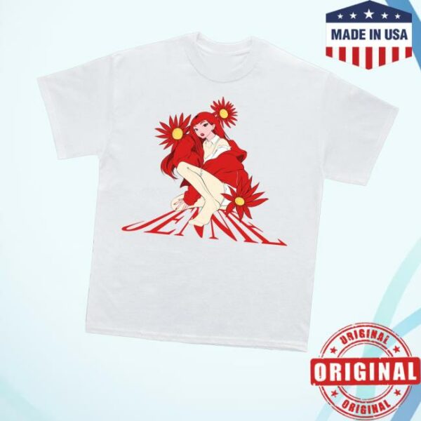 Jennie Merch Shop Back To School Anime White Tee