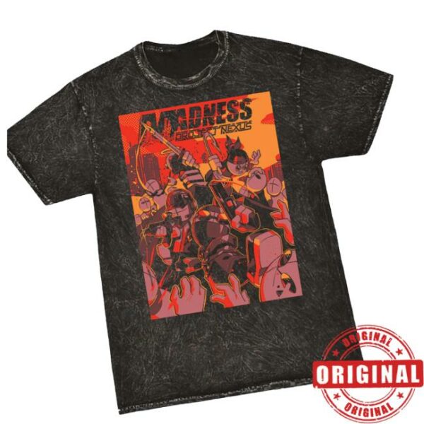 Sharkrobot Store Merch Acid Wash Battle For The Nexus Shirt