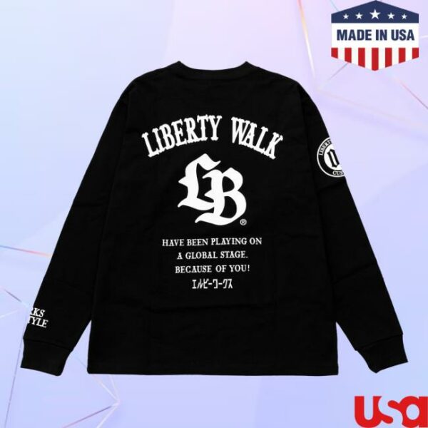 Lbwk Store Merch Lb Thorn Logo Black×White Long Sleeve Tee
