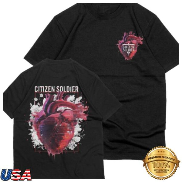 Citizen Soldier Band Store Merch Heartbeat Oversized T-Shirt
