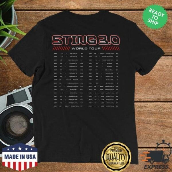 Sting Store Merch City Scape Bass T-Shirt