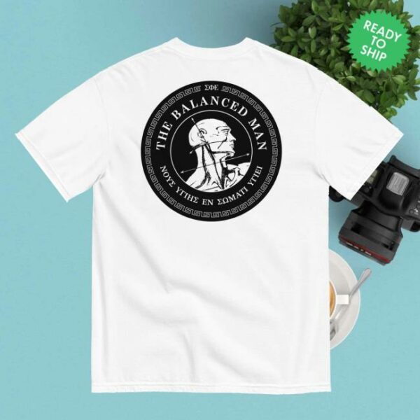 The Official Sigma Phi Epsilon Store Sigep Balanced Man T-Shirt In White