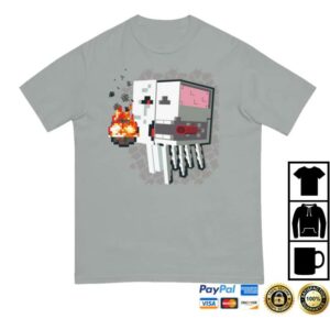 Minecraft Shop Merch Minecraft Ghast Skeleton Unisex Comfort Colors T-Shirt