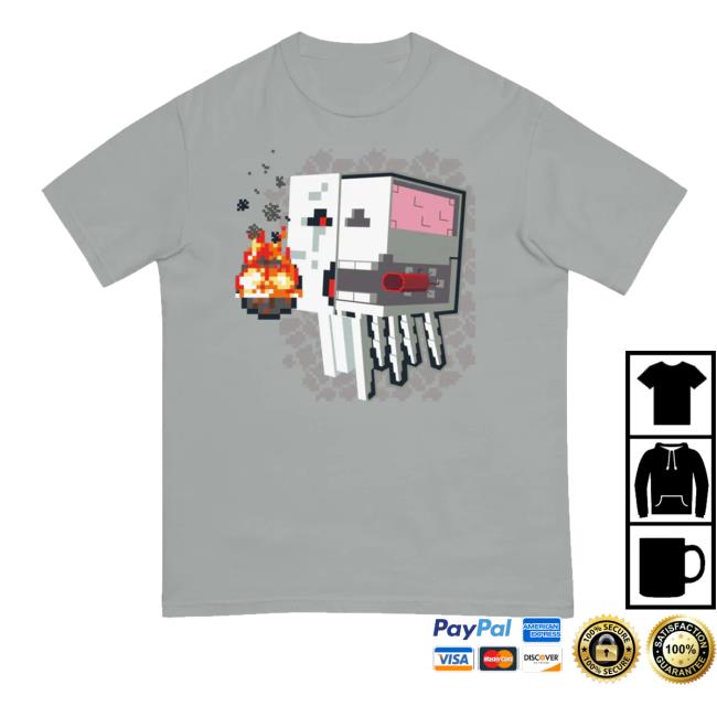 kenny Minecraft Shop Merch Minecraft Ghast Skeleton Unisex Comfort Colors T Shirt