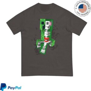 Minecraft Shop Merch Minecraft Creeper Skeleton Unisex Comfort Colors T-Shirt
