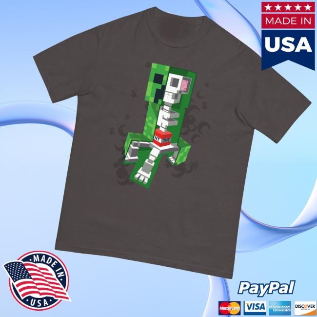 kenny Minecraft Shop Merch Minecraft Creeper Skeleton Unisex Comfort Colors T Shirtv