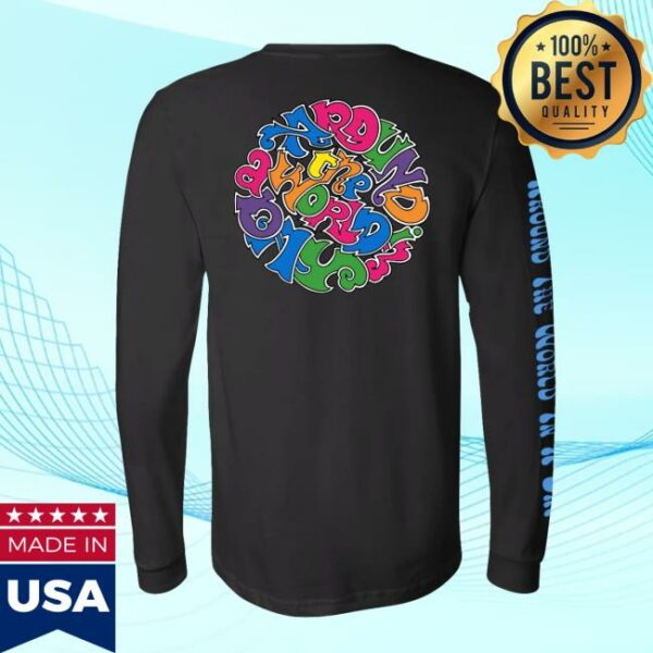 Prince Store Merch Around The World In A Day Long Sleeve Circle Logo T-Shirt
