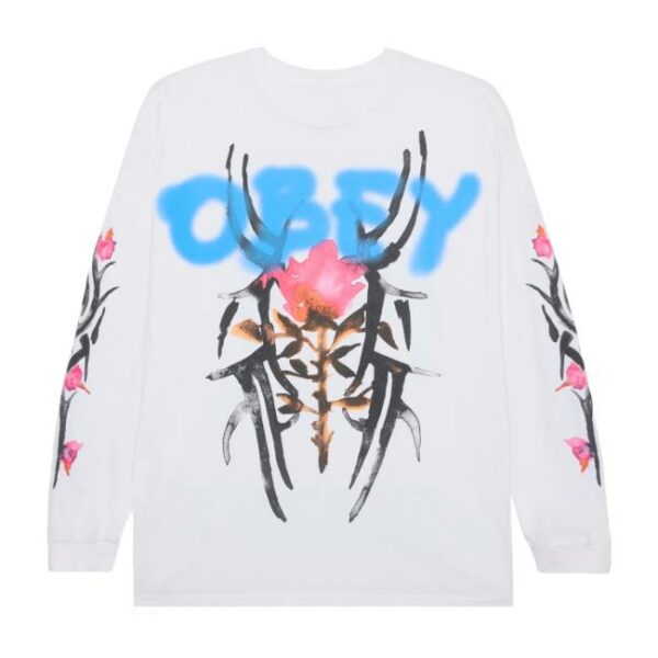 Obey Clothing Store Merch Rose Tribal Ls Vintage T-Shirt