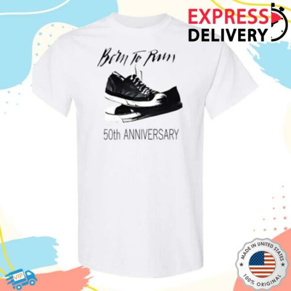 Springsteen Archives Merch Store Born To Run Limited Edition White T-Shirts