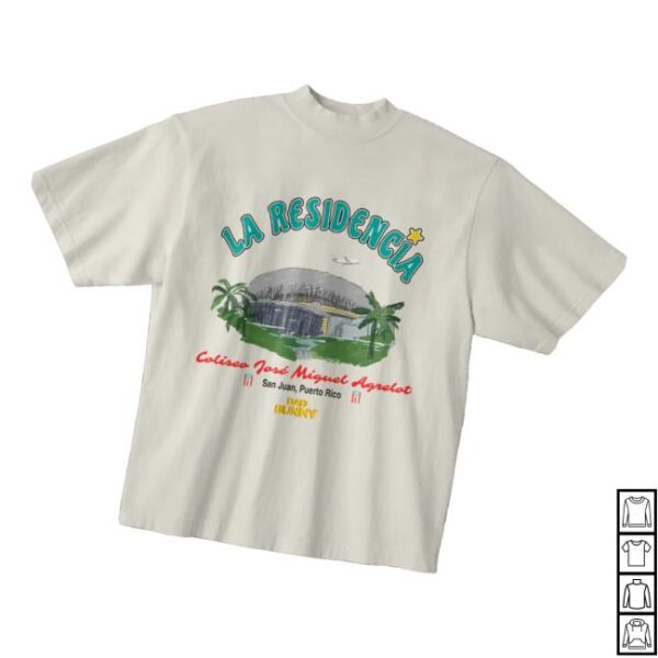 Debi Tirar Mas Fotos Merch Store Bad Bunny El Choli Off White T-Shirt