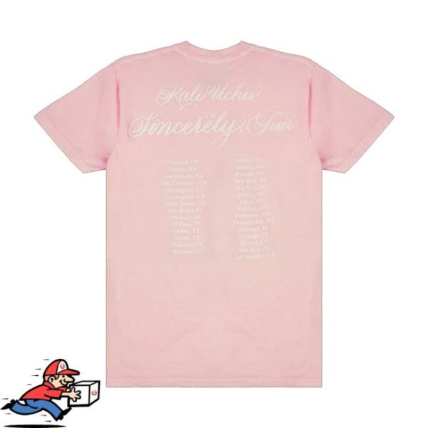 Kali Uchis Shop Store Merch Sincerely Tour Pink Date Back Tee