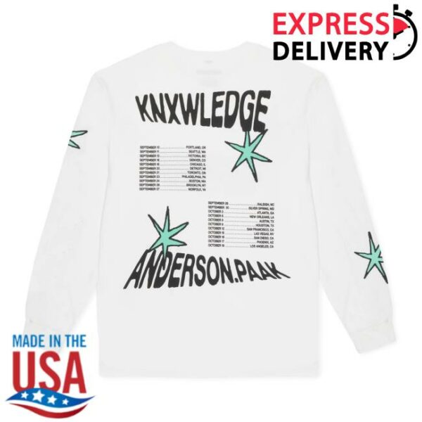 Anderson Paak Store Merch Starry Longsleeve