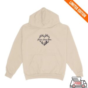 Jesuslovesyou Store Merch Hearts On Fire Hoodie