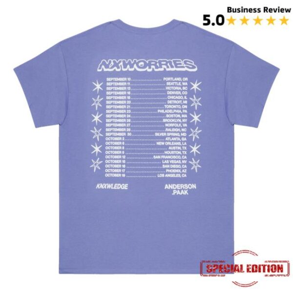Anderson Paak Merch Store Why Lawd Dateback Tee