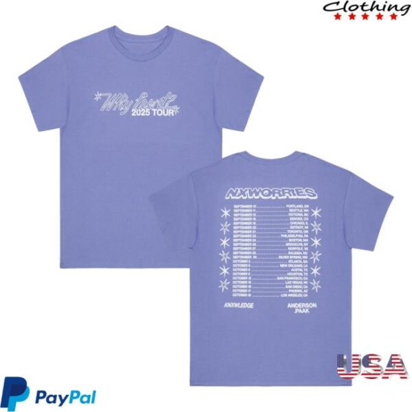Anderson Paak Merch Store Why Lawd Dateback Tee