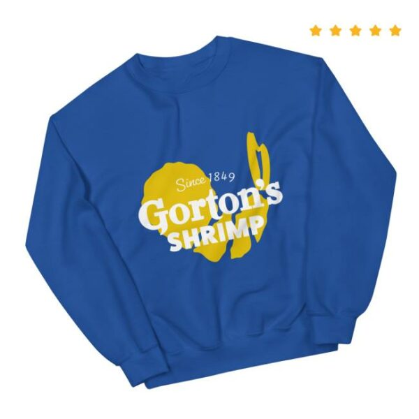 Gorton’s Store Merch Yellow Shrimp Crewneck