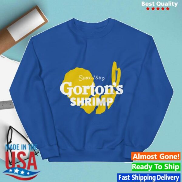 Gorton’s Store Merch Yellow Shrimp Crewneck