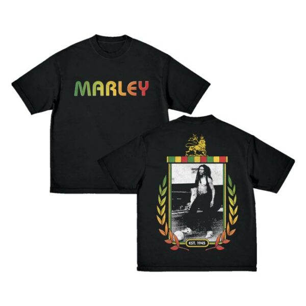 Bob Marley Merch Store Marley Crest T-Shirt