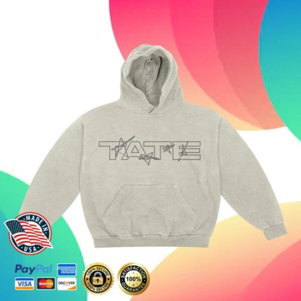 Tatemcrae Store Merch Stars Gray Hoodie