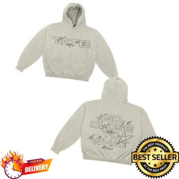 Tate Mcrae Merch Store Stars Gray Hoodie