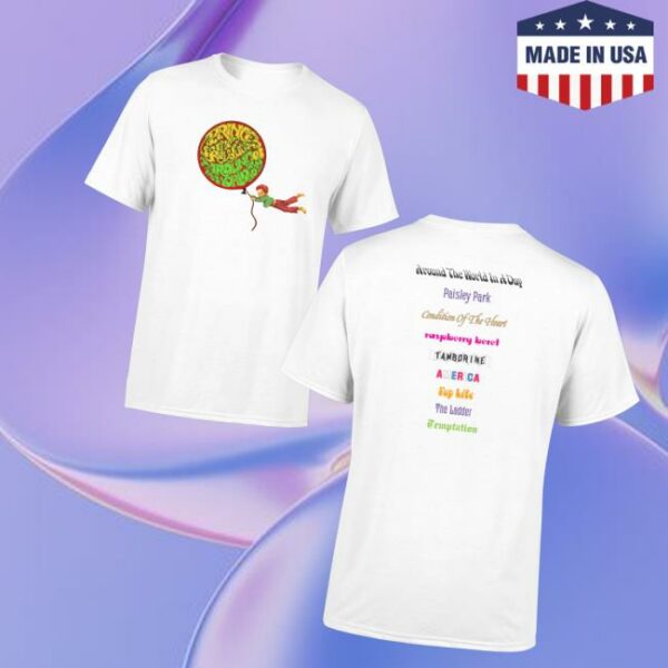 Prince Store Merch Around The World In A Day Balloon Boy T-Shirt White