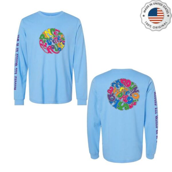 Prince Store Merch Around The World In A Day Long Sleeve Circle Logo T-Shirt